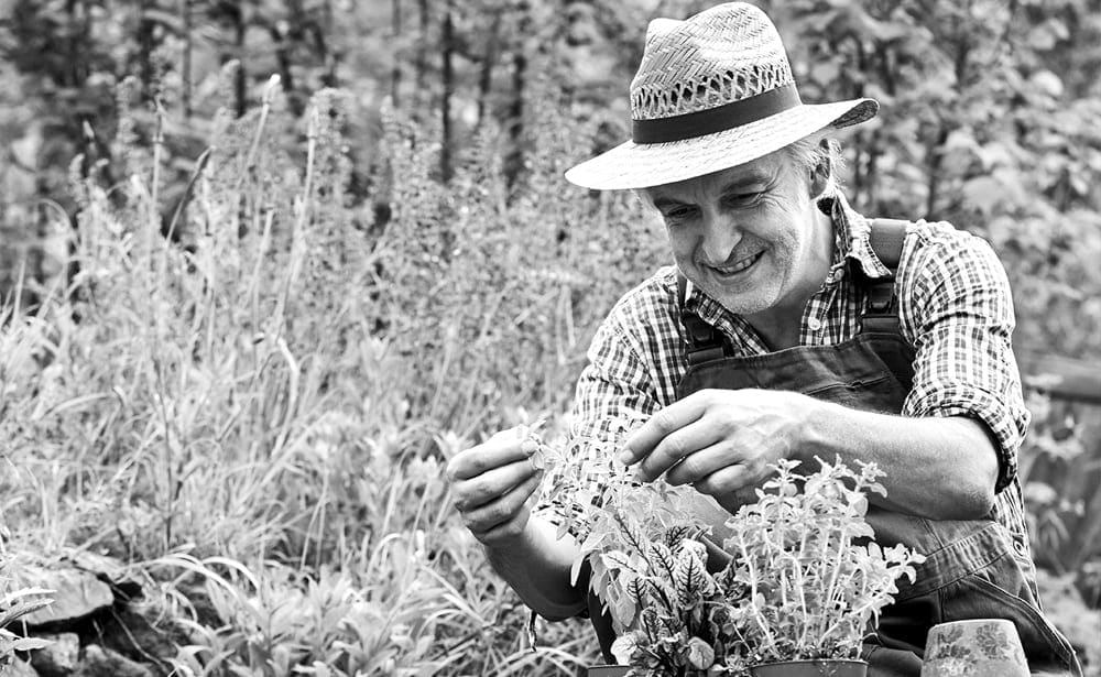 He can stop and smell the roses because of an allergy drug we helped patent.