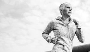 She ran a marathon with the help of a newly designed hip implant that we patented.