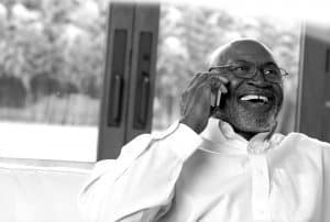 The semiconductor patents we secured for use in cell phones help him stay connected.
