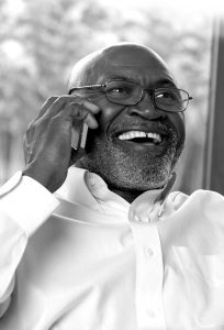 The semiconductor patents we secured for use in cell phones help him stay connected.